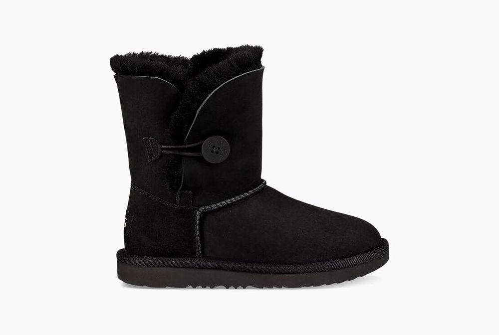 Ugg Boots Canada - Ugg Kids' Bailey Button Ii Black